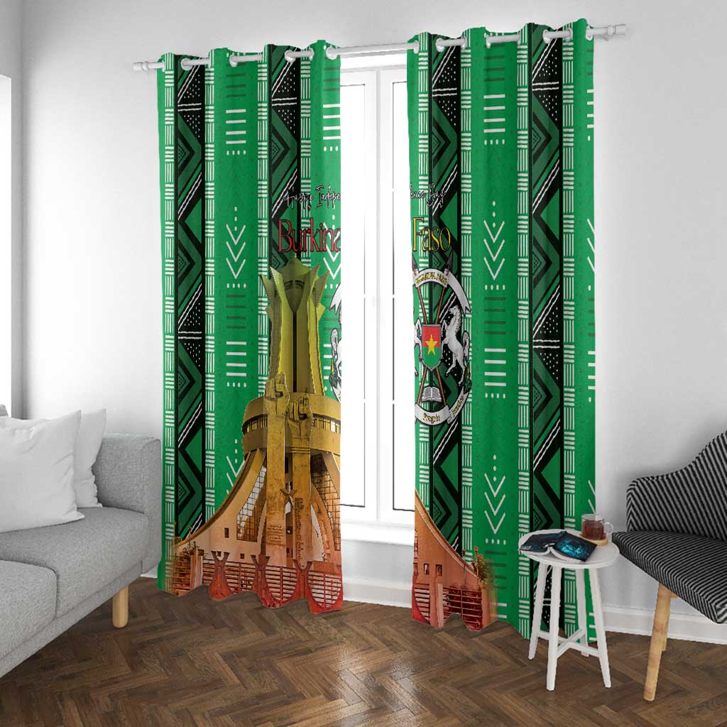 Burkina Faso Martyrs Day Window Curtain Monument des Heros Nationaux - African Pride