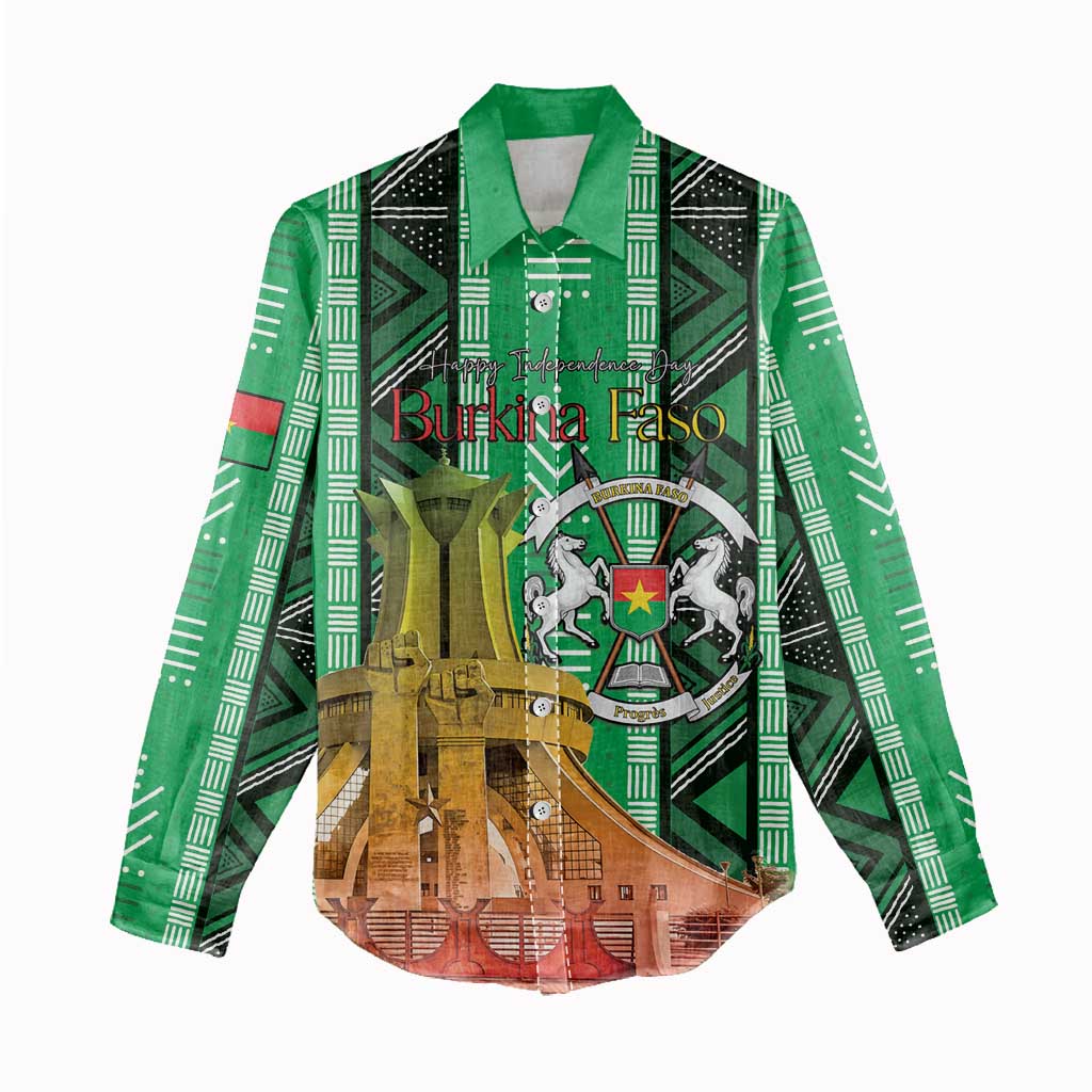 Burkina Faso Martyrs Day Personalized Women Casual Shirt Monument des Heros Nationaux - African Pride