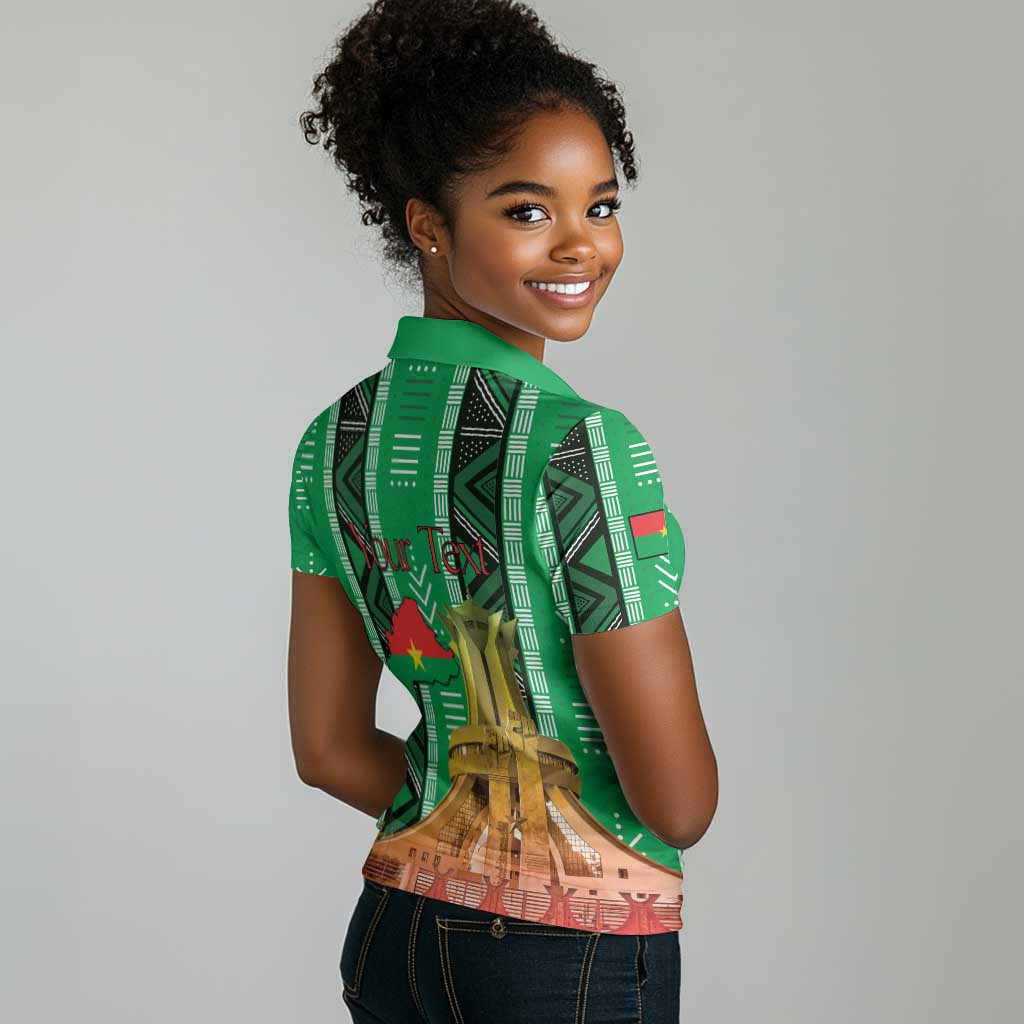 Burkina Faso Martyrs Day Personalized Women Polo Shirt Monument des Heros Nationaux - African Pride