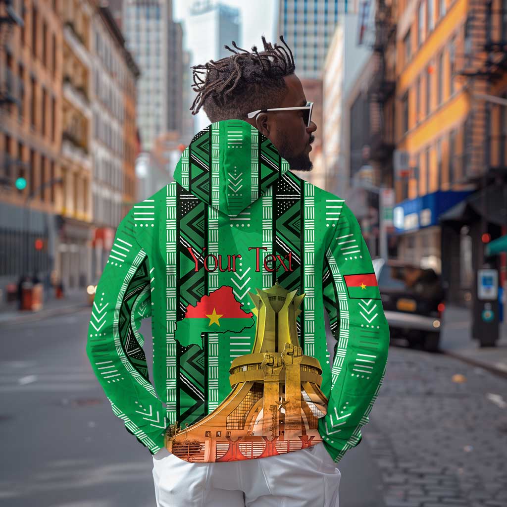 Burkina Faso Martyrs Day Personalized Zip Hoodie Monument des Heros Nationaux - African Pride