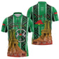Personalized Burkina Faso Martyrs Day Zipper Polo Shirt Monument des Heros Nationaux