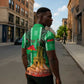 Personalized Burkina Faso Martyrs Day Zipper Polo Shirt Monument des Heros Nationaux