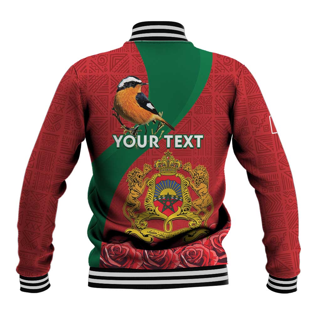 Personalised Afro Morocco Baseball Jacket Happy Proclamation Day - African Pattern