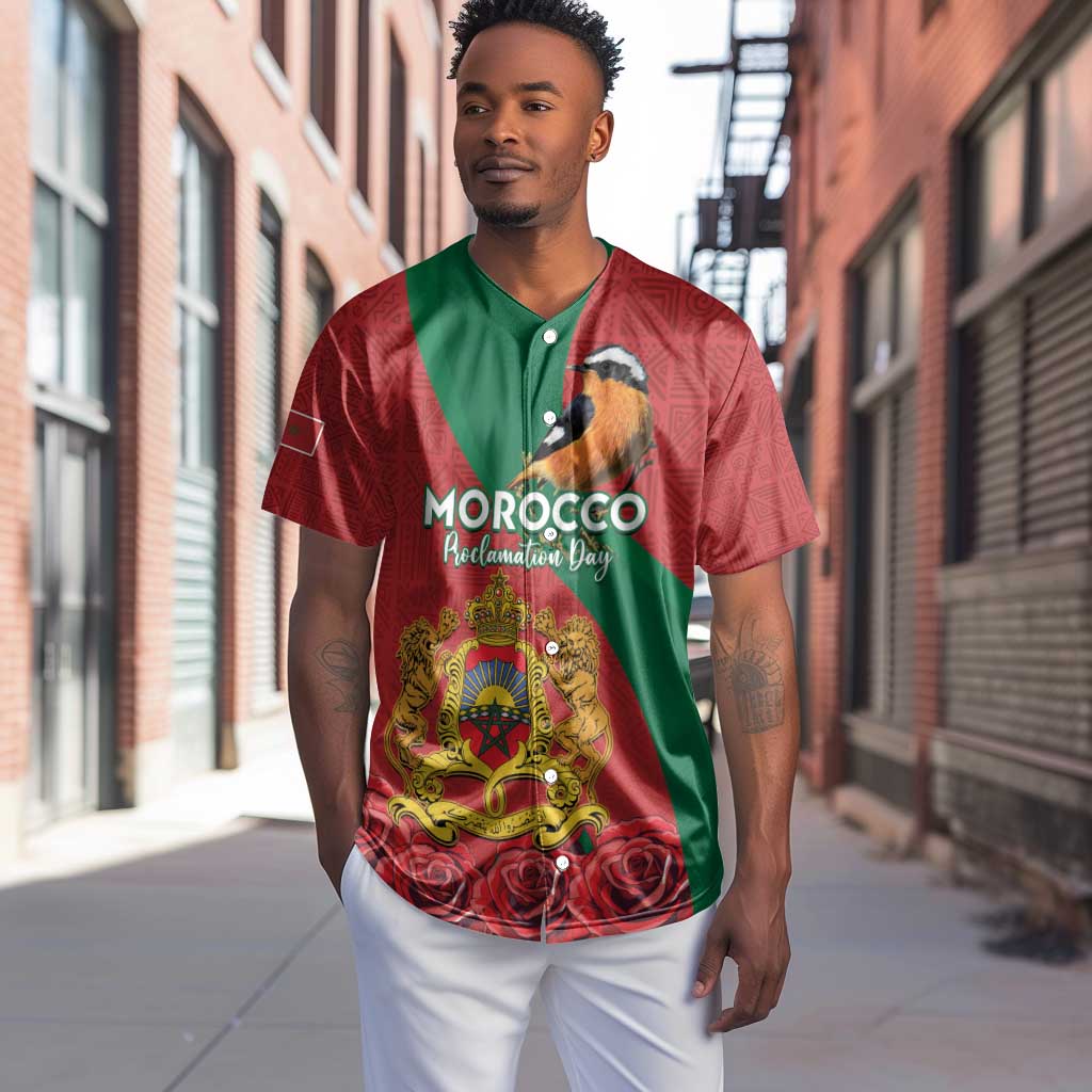 Personalised Afro Morocco Baseball Jersey Happy Proclamation Day - African Pattern