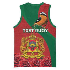 Personalised Afro Morocco Basketball Jersey Happy Proclamation Day - African Pattern - African Pride