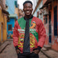 Personalised Afro Morocco Bomber Jacket Happy Proclamation Day - African Pattern