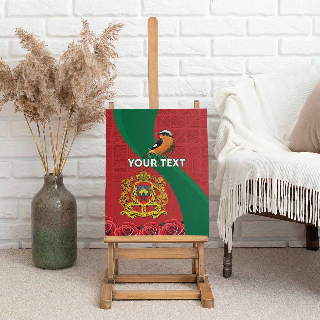 Personalised Afro Morocco Canvas Wall Art Happy Proclamation Day - African Pattern