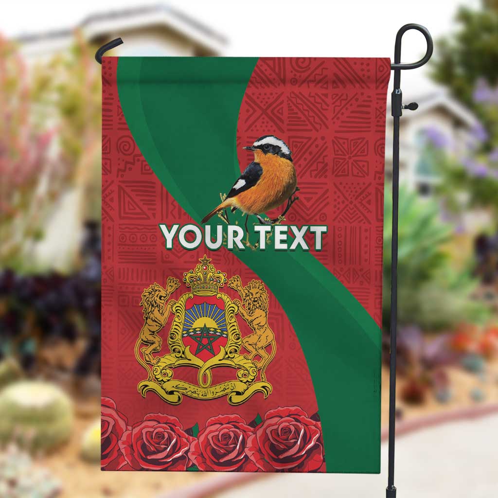 Personalised Afro Morocco Garden Flag Happy Proclamation Day - African Pattern