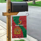 Personalised Afro Morocco Garden Flag Happy Proclamation Day - African Pattern