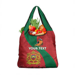 Personalised Afro Morocco Grocery Bag Happy Proclamation Day - African Pattern