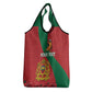 Personalised Afro Morocco Grocery Bag Happy Proclamation Day - African Pattern
