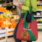 Personalised Afro Morocco Grocery Bag Happy Proclamation Day - African Pattern