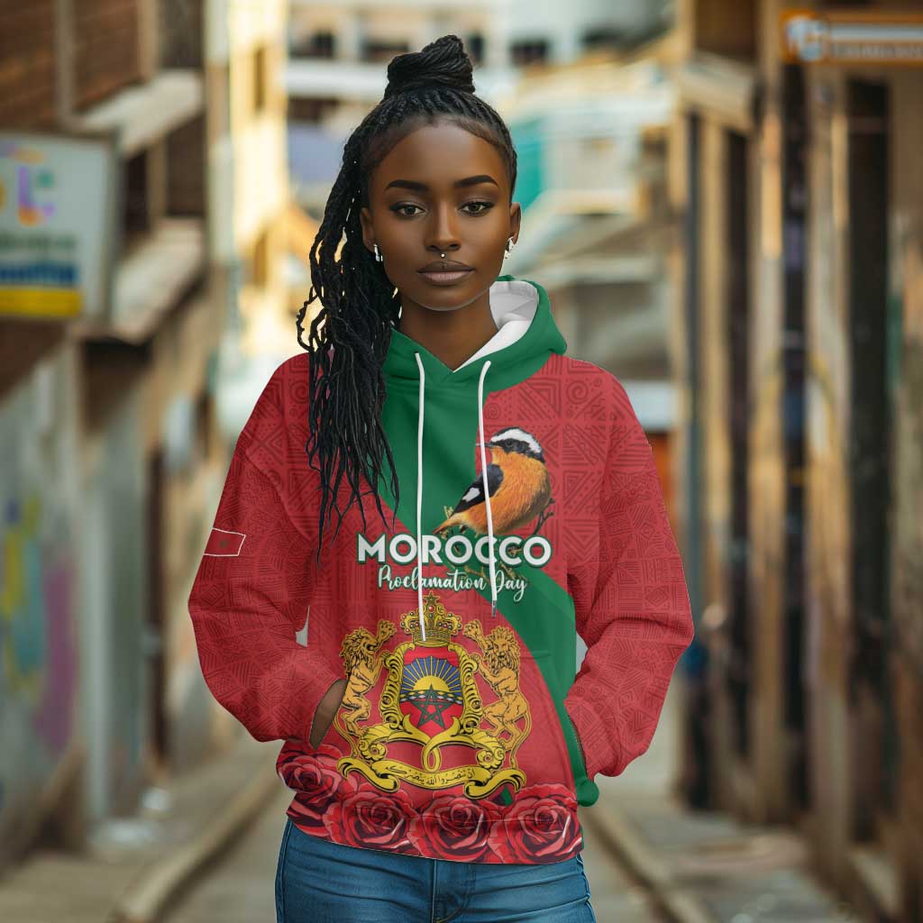Personalised Afro Morocco Hoodie Happy Proclamation Day - African Pattern