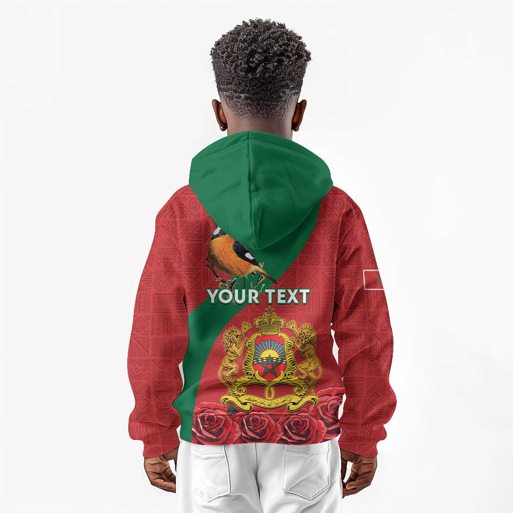 Personalised Afro Morocco Kid Hoodie Happy Proclamation Day - African Pattern