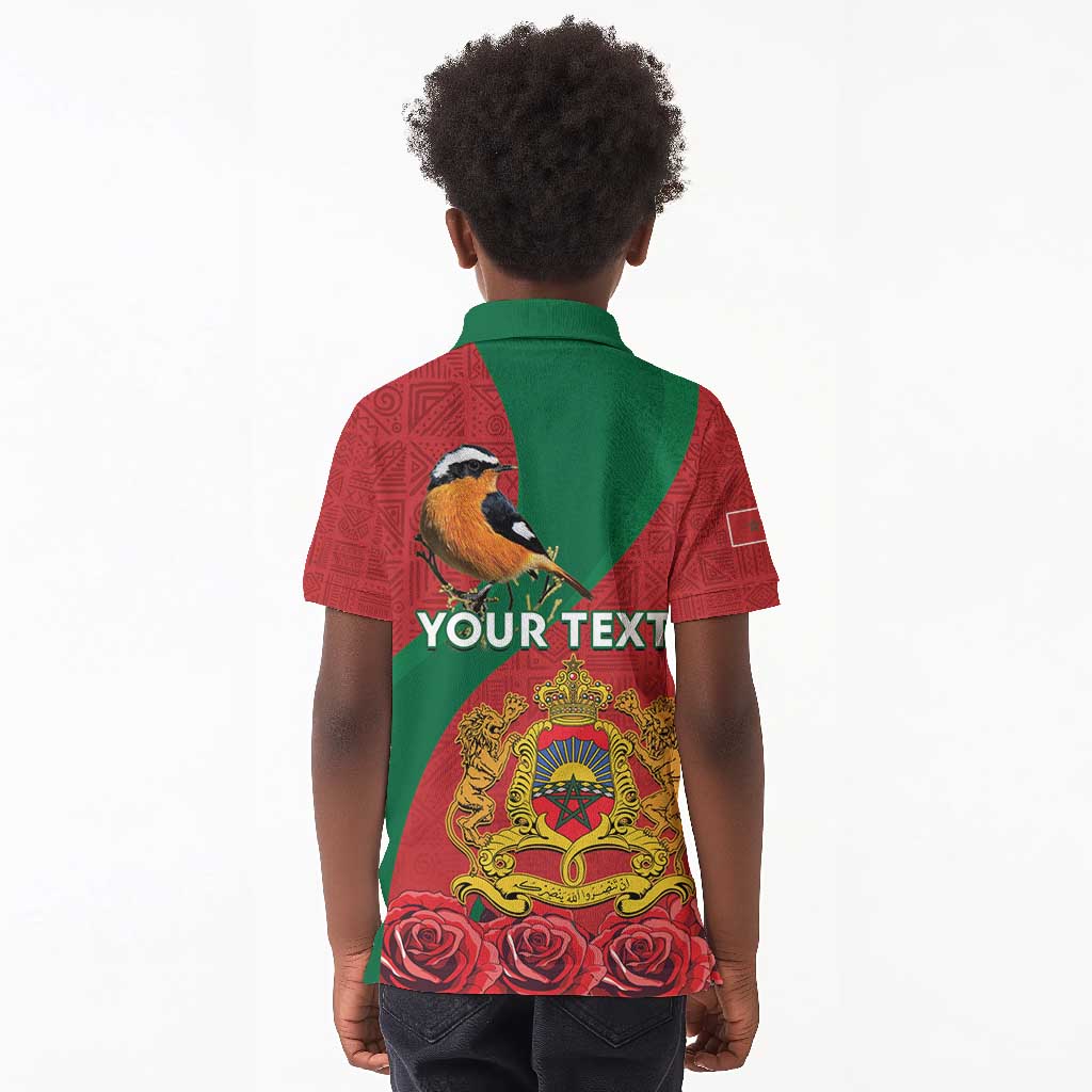 Personalised Afro Morocco Kid Polo Shirt Happy Proclamation Day - African Pattern