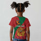Personalised Afro Morocco Kid T shirt Happy Proclamation Day - African Pattern