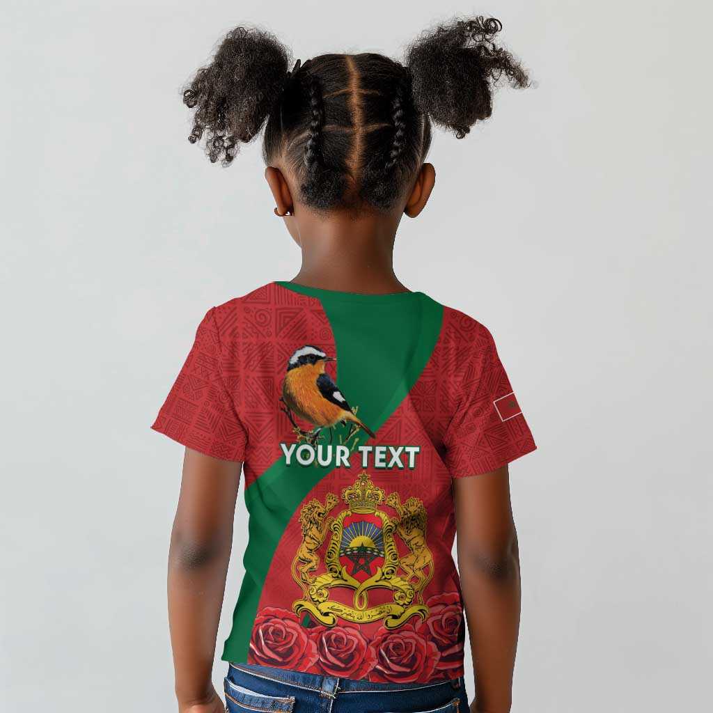Personalised Afro Morocco Kid T shirt Happy Proclamation Day - African Pattern