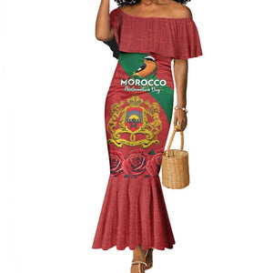 Personalised Afro Morocco Mermaid Dress Happy Proclamation Day - African Pattern