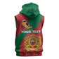 Personalised Afro Morocco Sleeveless Hoodie Happy Proclamation Day - African Pattern - African Pride