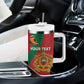 Personalised Afro Morocco Tumbler With Handle Happy Proclamation Day - African Pattern