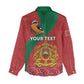 Personalised Afro Morocco Women Casual Shirt Happy Proclamation Day - African Pattern LT15