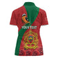 Personalised Afro Morocco Women Polo Shirt Happy Proclamation Day - African Pattern