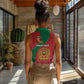 Personalised Afro Morocco Women Sleeveless Polo Shirt Happy Proclamation Day - African Pattern