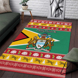 Afro Guyana Christmas Area Rug Mix Coat Of Arms