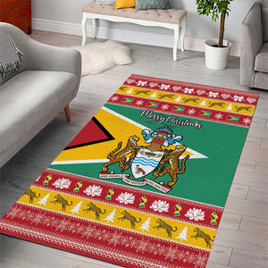 Afro Guyana Christmas Area Rug Mix Coat Of Arms