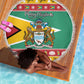 Afro Guyana Christmas Beach Blanket Mix Coat Of Arms