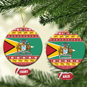 Afro Guyana Christmas Ceramic Ornament Mix Coat Of Arms