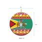 Afro Guyana Christmas Ceramic Ornament Mix Coat Of Arms