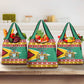 Afro Guyana Christmas Grocery Bag Mix Coat Of Arms