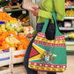 Afro Guyana Christmas Grocery Bag Mix Coat Of Arms