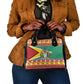 Afro Guyana Christmas Shoulder Handbag Mix Coat Of Arms