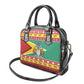 Afro Guyana Christmas Shoulder Handbag Mix Coat Of Arms