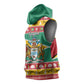 Afro Guyana Christmas Sleeveless Hoodie Mix Coat Of Arms - African Pride