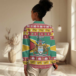 Afro Guyana Christmas Women Casual Shirt Mix Coat Of Arms LT15