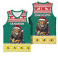 Cameroon Christmas Basketball Jersey Lion African Santa - African Pride