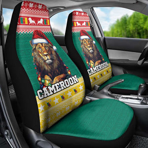 Cameroon Christmas Car Seat Cover Lion African Santa
