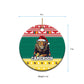 Cameroon Christmas Ceramic Ornament Lion African Santa