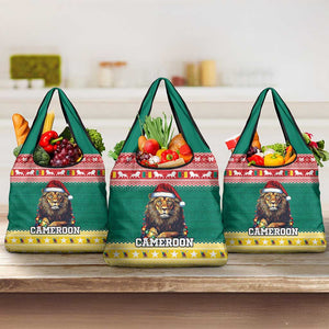 Cameroon Christmas Grocery Bag Lion African Santa