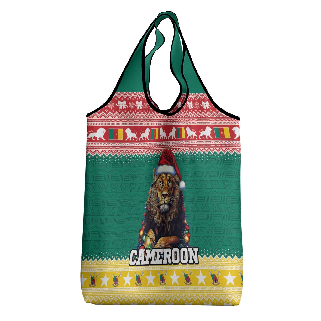Cameroon Christmas Grocery Bag Lion African Santa