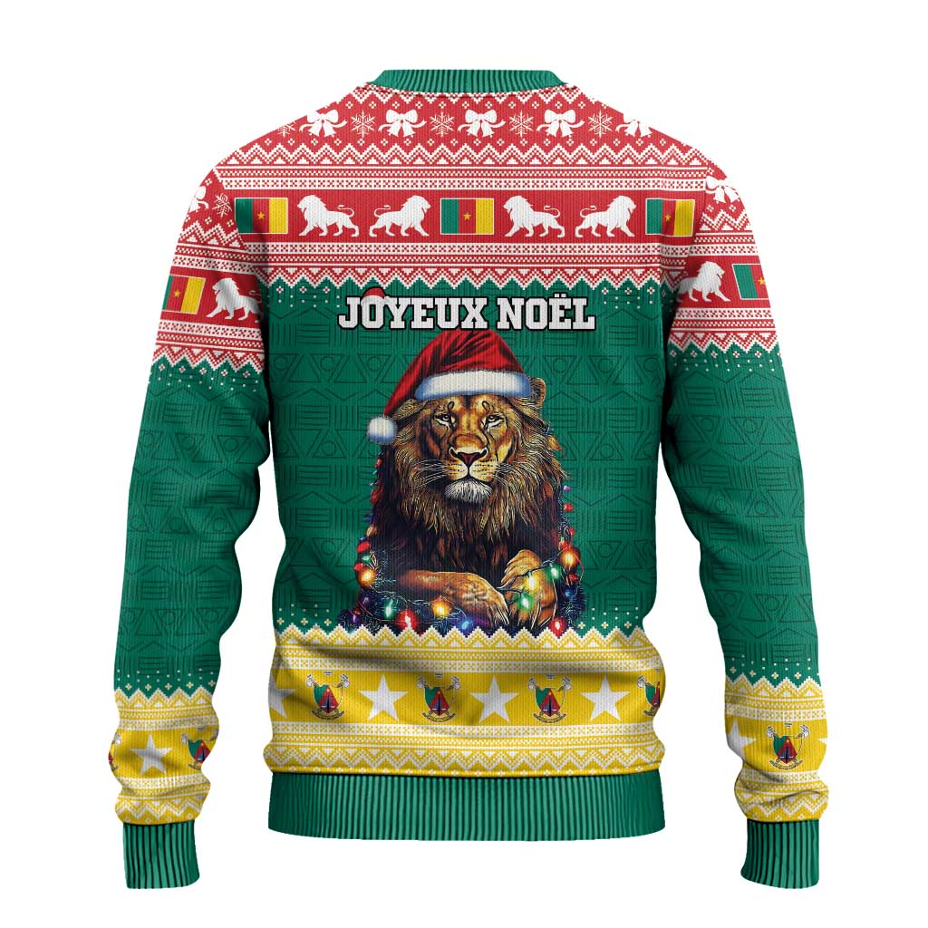 Cameroon Christmas Ugly Christmas Sweater Lion African Santa
