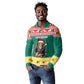 Cameroon Christmas Long Sleeve Polo Shirt Lion African Santa