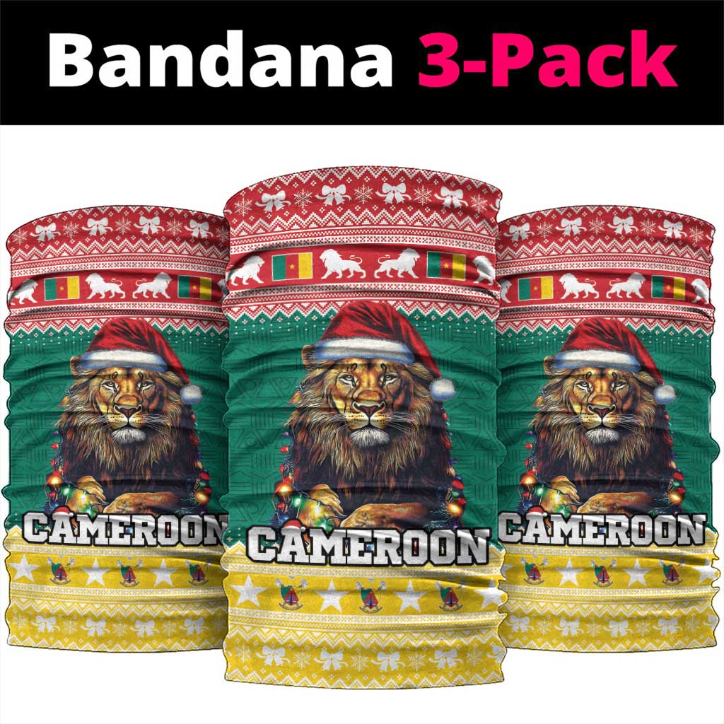 Cameroon Christmas Neck Gaiter Lion African Santa - African Pride