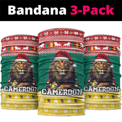 Cameroon Christmas Neck Gaiter Lion African Santa - African Pride