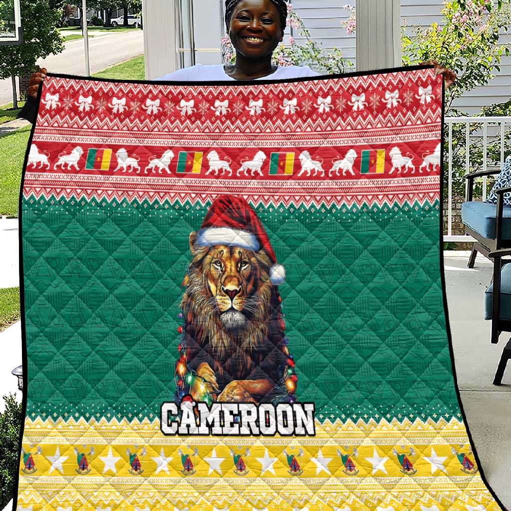 Cameroon Christmas Quilt Lion African Santa
