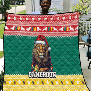 Cameroon Christmas Quilt Lion African Santa