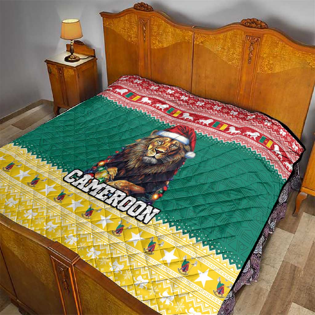 Cameroon Christmas Quilt Lion African Santa